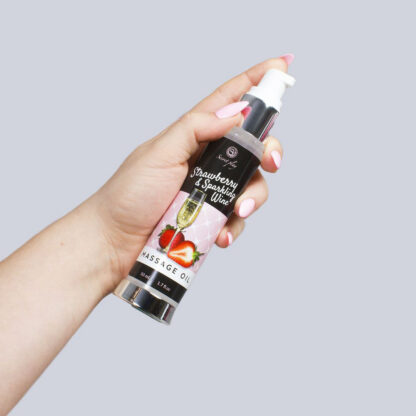 Strawberry & Sparkling Wine Massage Oil - Image 2