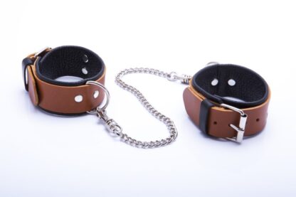 Ankle cuffs for him Cognac Collection