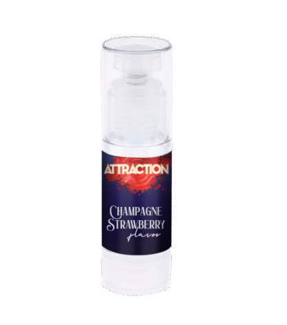 Massage oil attraction champagne strawberry 50ml - Image 3