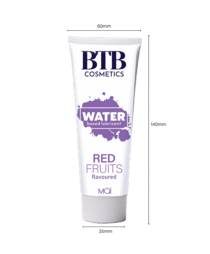 BTB water based flavored red fruits lubricant 100ml - Image 5