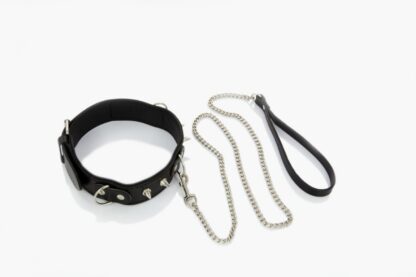 Slave collar with leash for him Classic Collection - Image 2