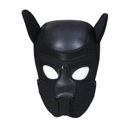 Neoprene Puppy Dog BDSM Hood - Image 4