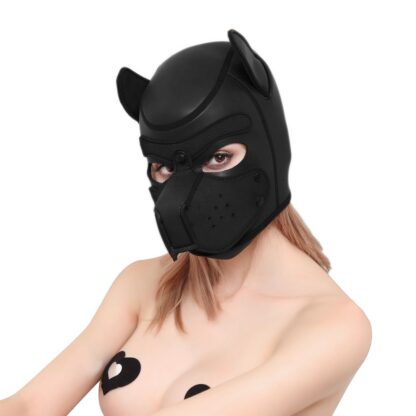 Neoprene Puppy Dog BDSM Hood - Image 6