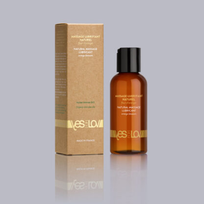 Natural Massage Lubricant with Organic Oils and Orange Blossom