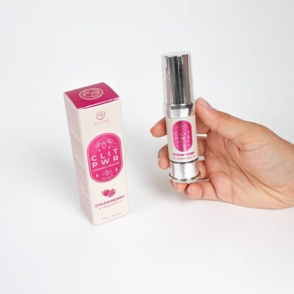 Clit Pwr - Strawberry Clitoral Palm 15ml - Image 3