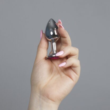 Fuchsia Metal Butt Plug - Image 2