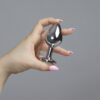 Clear Crystal Jewelled Metal Butt Plug - Image 4