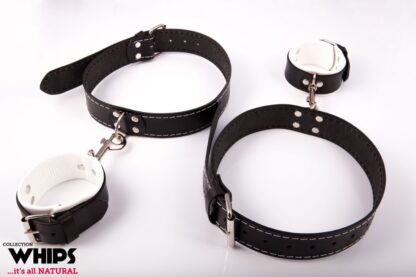Thigh cuffs for him White Collection