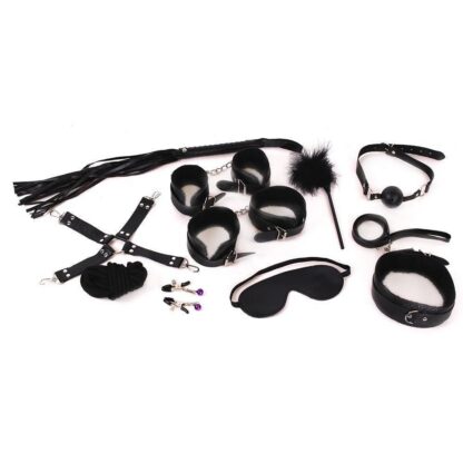 Leather Bondage Set | BDSM Fantasy Kit (dented package) - Image 4