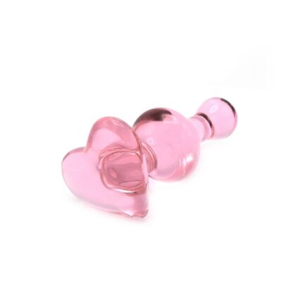 Glass Dildo Heart Love