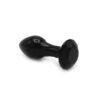 Glass Plug Crystal Gem Black - Image 3