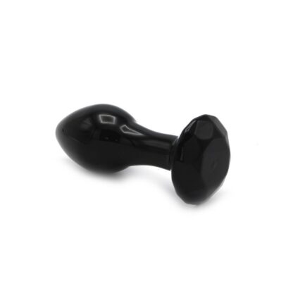 Glass Plug Crystal Gem Black - Image 3