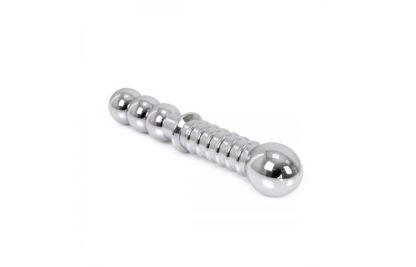 Ribbed Double-ended Steel Dildo - Image 2