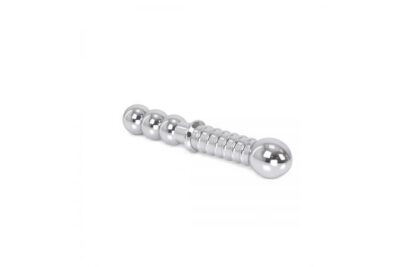 Ribbed Double-ended Steel Dildo - Image 4