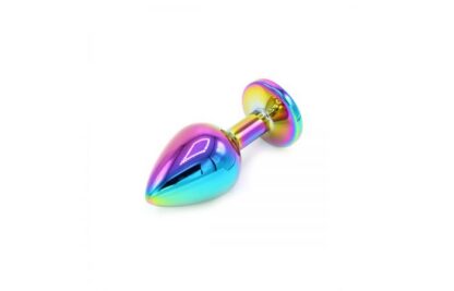 Rainbow Buttplug with Gem - Image 9