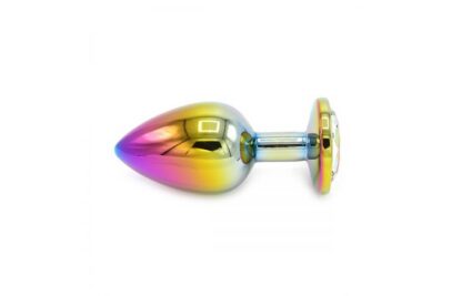 Rainbow Buttplug with Gem - Image 2