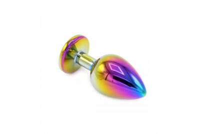 Rainbow Buttplug with Gem - Image 5