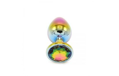 Rainbow Buttplug with Gem - Image 6