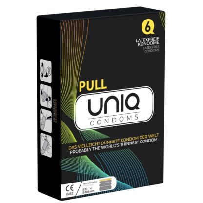 Pull condoms 6pc Latex free
